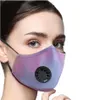 印刷されたフェイスマスクの反霧のほこりの砂時車の呼吸弁調節可能な再利用可能なマスク柔らかい通気性保護マスク口カバーLJJP225