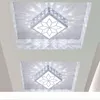 Luci quadrate moderne Lampada da soffitto per portico semplice corridoio Illuminazione per interni domestici Soggiorno Cucina Lampada da soffitto a LED in cristallo 5W