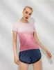 Roupas de Yoga Mulheres Quick Seco Seco Camisa Manga Curta Respirável Exercícios Tops Ginásio Running Fitness Camisetas Sportswear 2022