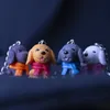 scarve dog figure keychain key rings toy cute new bag hangs will and sandy fashion jewelry drop shipping