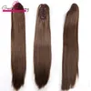 Greatemy 18 Quot Straight Ponytail Claw Clip on Extensit Synthetic Hairpiece 4 1B 27 27613 613 33 8合成ポニーテール8444374