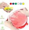 Other Bakeware 6PCS Stretch Lids Universal Food Wrap Bowl Pot Lid Silicone Cover Pan Cooking Kitchen Accessories3284934