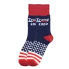 Trump chaussettes président MAGA Trump lettre bas rayé étoiles drapeau américain chaussettes de sport Trump 2020 chaussette CYZ2526