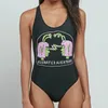 2020 neue Sexy Ein Stück Badeanzug Frauen Schwarz Backless Schwimmen Tragen für Bademode Frauen Badeanzug Beahwear Badeanzüge Monokini1613934