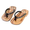 New Men Japanese Slippers Flip Flops Traditional Geta Clogs Home Slippers Beach Outdoor Sandals Anime Cosplay Costume Chinese Wooden