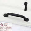 Aluminum Black Paint Cabinet doors handles pulls for cabinets shoe cabinets wardrobes pulls holder drawers holder wine cabinets h3100