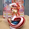 One Piece 22.5cm PVC japanischen Anime Shirahoshi Action-Figuren One Piece sexy Meerjungfrau Prinzessin Puppe Sammlung Modell Spielzeug Geschenk MX200727