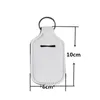 66 stilar 30ml hand sanitizer hållare neopren nyckelring mini flaska täcke vit färg rektangel form chapstick hållare