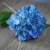 Falsk enstaka stamrunda hortensia blomma simulering överdimensionella hortensior för hem bröllop dekorativa konstgjorda blommor