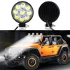 Barra de trabajo LED de forma redonda Winsun Barra de luz 27W Capas de conducción Lámpara de trabajo de viga manchas para el barco SUV Offroad 4x4 Jeep JK 4WD Truck 12V24V2235366