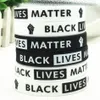 Siyah Hayatlar Matter Bileklik Silikon Bileklik BLM Can Kauçuk Bilezikler Bileklik Bileklik Parti Hediye LJJP99 Favor Breathe değil