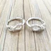 Infinity Knot Hoop Earrings Authentic 925 Sterling Silver Studs Pandora Passar European Style Studs Jewelry Andy Jewel 298889C00