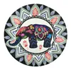 Strandhandduk Yoga Mat Unicorn 135 Stilar Handdukar Chiffon Bikini Skal Round Mandala Bikini Beach Cover Table Cloths Bohemian Handdukar 135 stilar