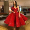 vestidos de fiesta esponjosos rojos