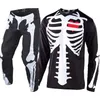 2020 LIMITED EDITION SKULLY ATV Dirt Bike Trikot und Hose Motocross-Ausrüstungsset MX Moto Kits Supercross Enduro Jersey Set Handschuhe M6619422