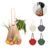 Reutilizável Cordas Sacos Frutas Legumes Grocery Bag malha Net Woven Shoulder Bag Turtle Bag Totes Início armazenamento 60pcs sacos CCA11894