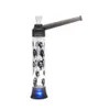 Pipa per acqua in vetro Bong in vetro Toppuff Travel Shisha Narghilè Pipa in vetro per fumatori con luce LED 2 tipi