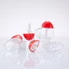 립 글로스 플라스틱 상자 컨테이너 레드 골드 실버 립글로스 튜브 심장 - 모양의 롤리팝 컨테이너 미니 립글로스 분할 병 비우기 5-10ml