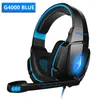 G4000 Gaming Headphone com microfone Pro 3,5 milímetros USB estéreo baixo Gamer Headsets luzes LED para Game Portátil PC Computer