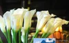 Home Fashion 24,8" große künstliche Calla-Lilien insgesamt floral für Wohnzimmertischpflanzen Hochzeit Heimdekoration DHL kostenloser Versand