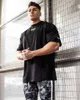 5 Colors Mens T Shirts Muscle Fiess Sports Male Hip Hop Oversized T-shirt Cotton Outdoor Summer Fashion Short Sleeve