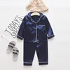 Zestaw piżamów dla dzieci Wiosna Baby Boy Ubrania Casual Sleepwear Zestaw Dzieci Kreskówki Topy + Spodnie Maluch Odzież Sets1