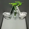 Europe and Americaglass pipe bubbler smoking pipe water Glass bong New type of thickened super large bubble filter