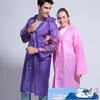 Mit kapuze Verdicken Poncho Wasserdicht Frauen Herren Regen Mantel Lange Wind Mantel Outdoor Transparent Regenmantel Mode Tragbare Regenbekleidung VT1664