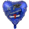 50pcs lot Félicitations Grad Balloons Graduation 2020 Ballons en feuille de graduation Globos Back to School Decorations Birthday Party260s