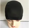 Dome Cap TeugNable Paryk Caps Spandex Dome Style Wig Caps för män och kvinnor Black Nylon Wig Caps