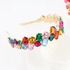 New Bunk Design Luxurious Headband Full Arrange Colors Faux Diamond Multi Shape Rhinestones Style Hair Hoop Wholesale