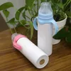 en ucuz!! süblimasyon 8 oz damlatmaz bardak paslanmaz çelik su şişesi biberon çift cidarlı çocuk bardak seyahat kupa