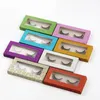 Eye lash Packaging Box Empty 3D Mink Eyelashes Cases 1 pair Frosted Fake False eyelash package Boxes