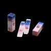 100 pezzi stampati rossetti colorati scatole per imballaggio regalo scatole per imballaggio bottiglia di olio essenziale opaco 2.5 * 2.5 * 8.5 cm cartone per imballaggio artigianale