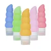 60ML Reusable Portable Silicone Mini Size Alcohol Bottle Small SizeTravel Lotion bottle with Screw cap Free DHL