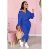 new Plus size 3X women fall winter plain tracksuits solid color outfits long sleeve hoodies crop top+pants two piece set casual jogger suit 3539