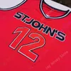 2020 NEW NCAA St. John 's Red Storm St. Johns Jerseys 12 Barkley College 농구 저지 레드 사이즈 청소년 성인