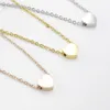 Choker-Halskette aus Edelstahl, Roségold und Silber, Schlüsselbeinkette, zierliche Herz-Anhänger-Halsketten für Frauen, Hochzeitsschmuck, Brautjungferngeschenke