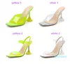 las mujeres calientes de la venta, zapatos de moda de diseñadores de lujo blancos sandalias de tacón de cristal zapatos transparentes de PVC transparente