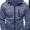 Mens Fleece Cardigan Tracksuits Fashion Trend 2pcs Sportsuppsättningar Hooded Sweater Two Piece Pants Designer Male Långärmad Zipper Jacket Suits