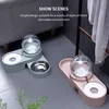 New Bubble Pet Bowls Alimentatore automatico Fontana da 1,8 litri per acqua potabile Singolo grande contenitore per l'alimentazione del gattino del cane