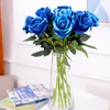 10pcslot Wedding Centerpiece Decorations artificial flowers arrangement Fake flores rose bridal Bouquet Home Party Garden Decorat8602971