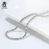 orsa jewels diamond-cut rape nclaces real 925 Silver 1 2mm 1 5mm 1 7mm chain chain for women men المجوهرات هدية OSC29207L