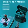 Mini Kablosuz A6 TWS Bluetooth 5.0 HIFI Stereo Kulaklık Dijital Şarj Kutusu Ile Kablosuz Kulaklık Spor Su Geçirmez Kulakiçi