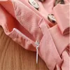 New Girl jurken Zomer meisjes Korte Mouw Ruffle jurk kinderen baby Trui Brief hoodies kids designer kleding meisjes 2 kleur