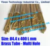 4.2x400MM tubo d'ottone Multihole (30PCS / LOT), ottone EDM Tubing elettrodi multicanale diam. 4.2 Lunghezza 400 per il trattamento Electric Discharge