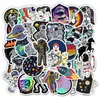 50pcs/Lot Wholesale Astronaut Cosmic Planet Sticker VSCO Stickers Waterproof No-duplicate Sticker For Laptop Luggage Notebook Car Decals