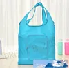 Folding Shopping Bag Durable Oxford Cloth Foldable Reusable Eco-Friendly Storage Bags Zipper Bags Grocery For Women Men Shopper