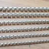 10meter in bulk 2.5mm / 3mm // 3.5mm / 4mm / 4.5mm / 5mm roestvrij staal zilver vierkante rolo ketting doos link ketting bevindingen sieraden bevindingen DIY-ketting