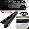 Sunshade 300*50 см VLT Black Film Tint Tint Window Car Car Tint Авто стеклянный окно Лето -домик солнцезащитный клей